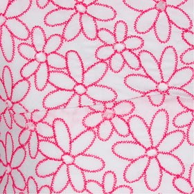 Girl crop top with daisy embroidery - MC2 Saint Barth
