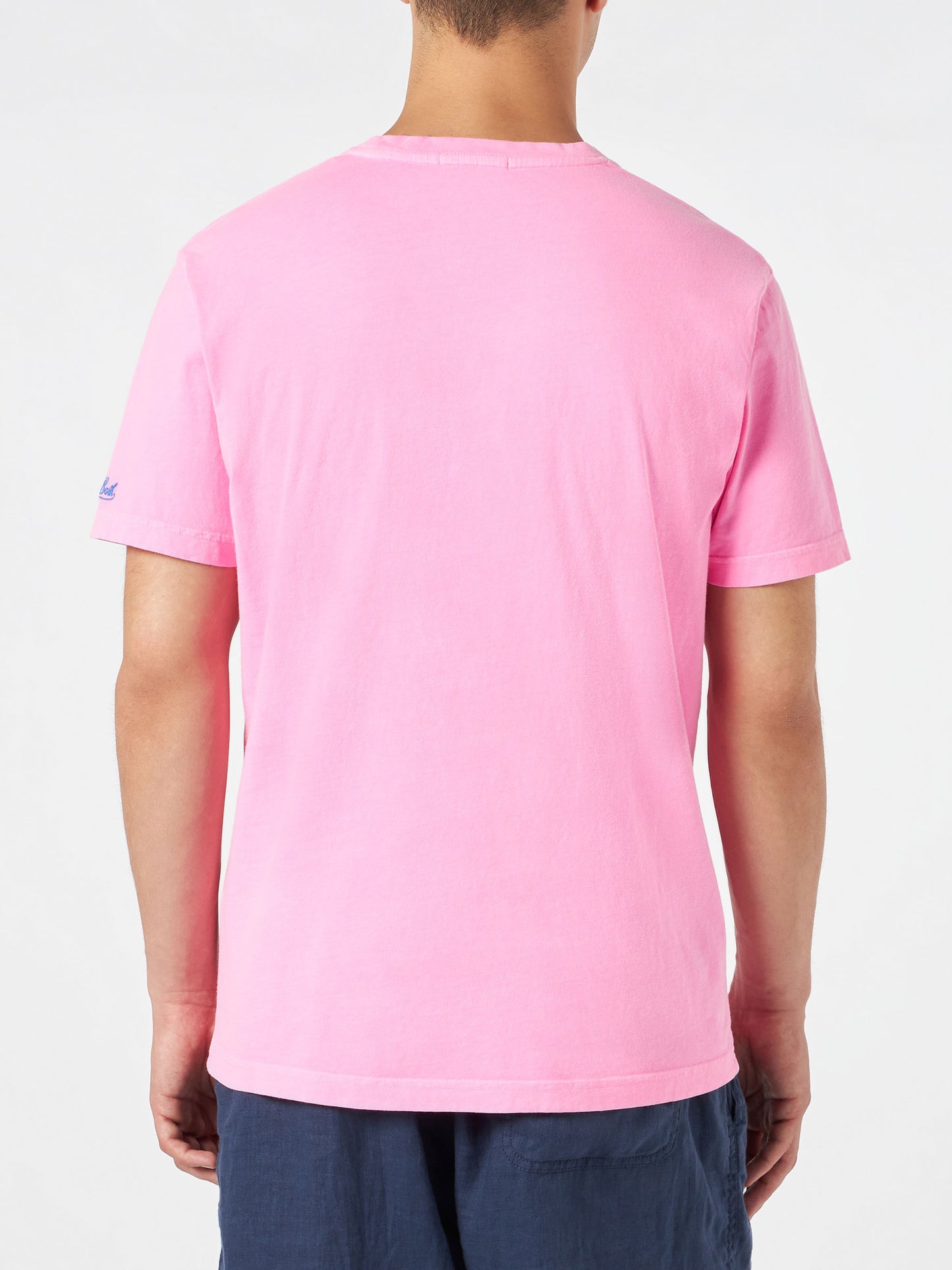 Herren-T-Shirt aus Baumwolle mit Cuba Libre-Stickerei