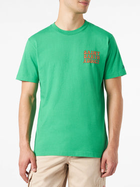 Man cotton t-shirt with Cuba Libre addicted print - MC2 Saint Barth