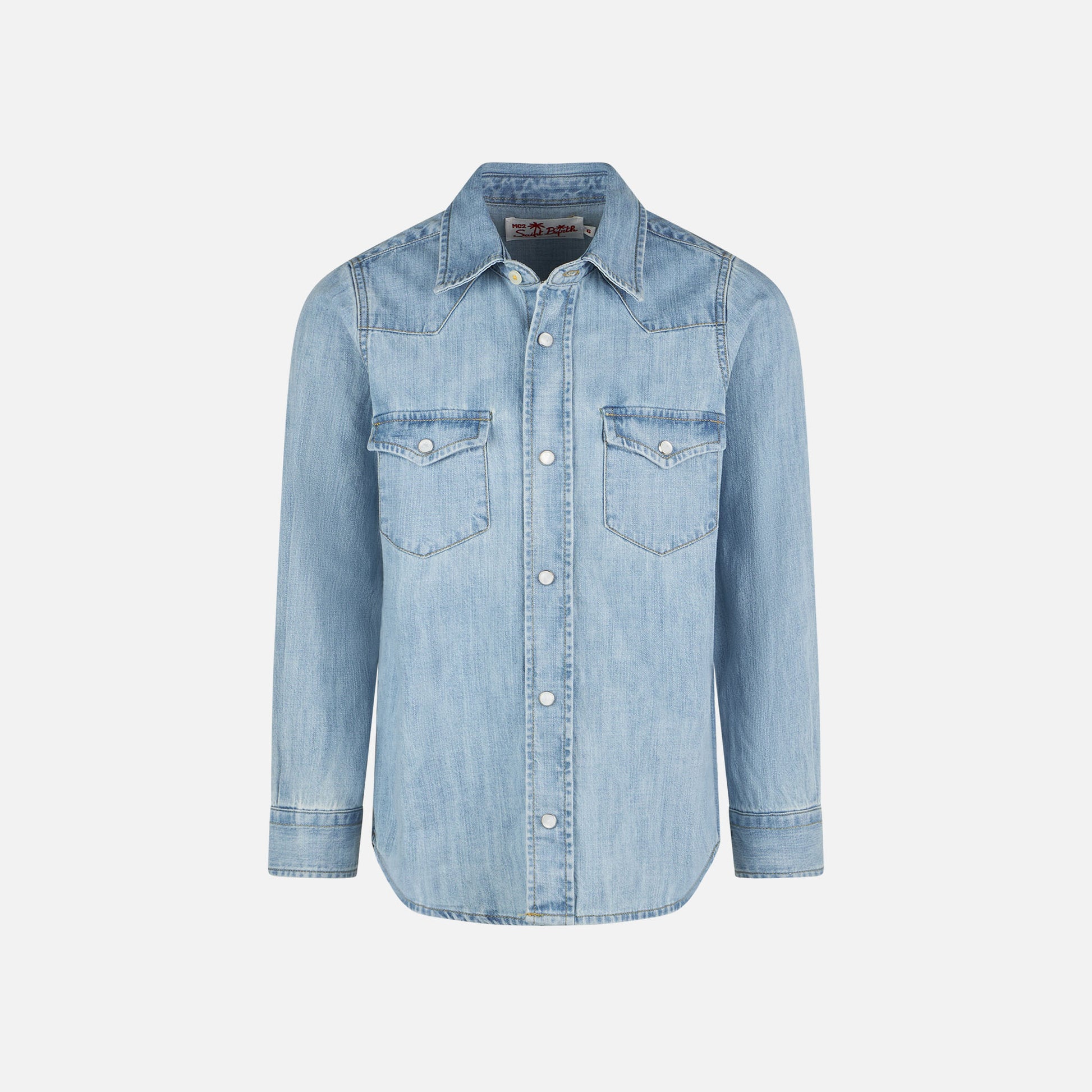 Boy denim linen shirt - MC2 Saint Barth