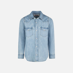 Boy denim linen shirt - MC2 Saint Barth