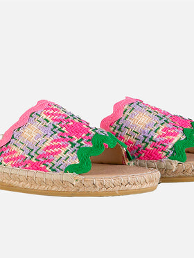 Woman espadrilla with multicolor tweed - MC2 Saint Barth