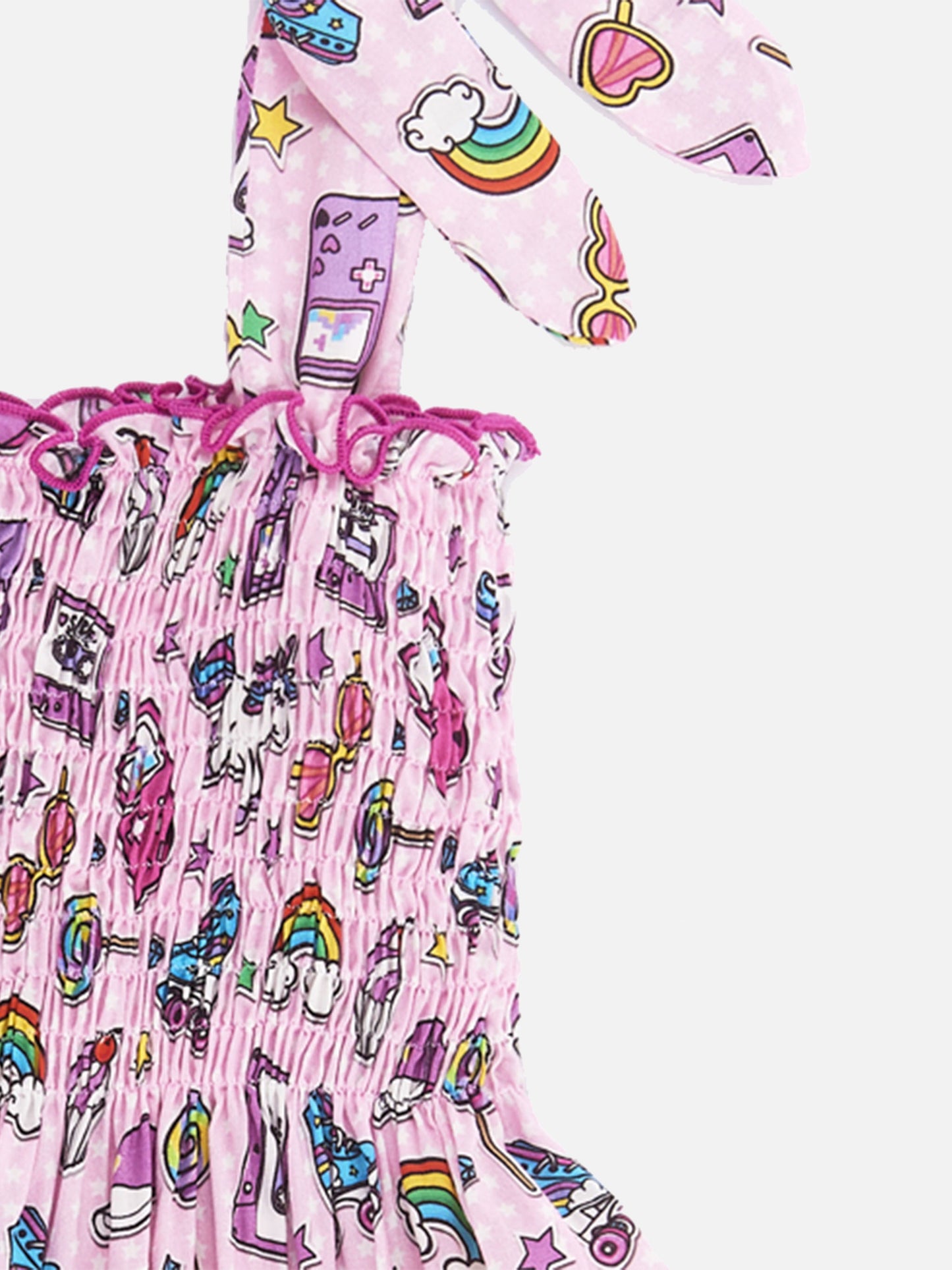 Cotton dress Lola with rainbow print - MC2 Saint Barth