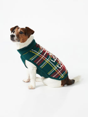 Dog sweater with tartan jacquard - MC2 Saint Barth