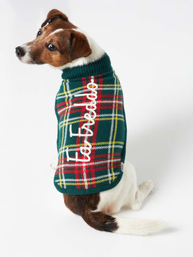 Dog sweater with tartan jacquard - MC2 Saint Barth