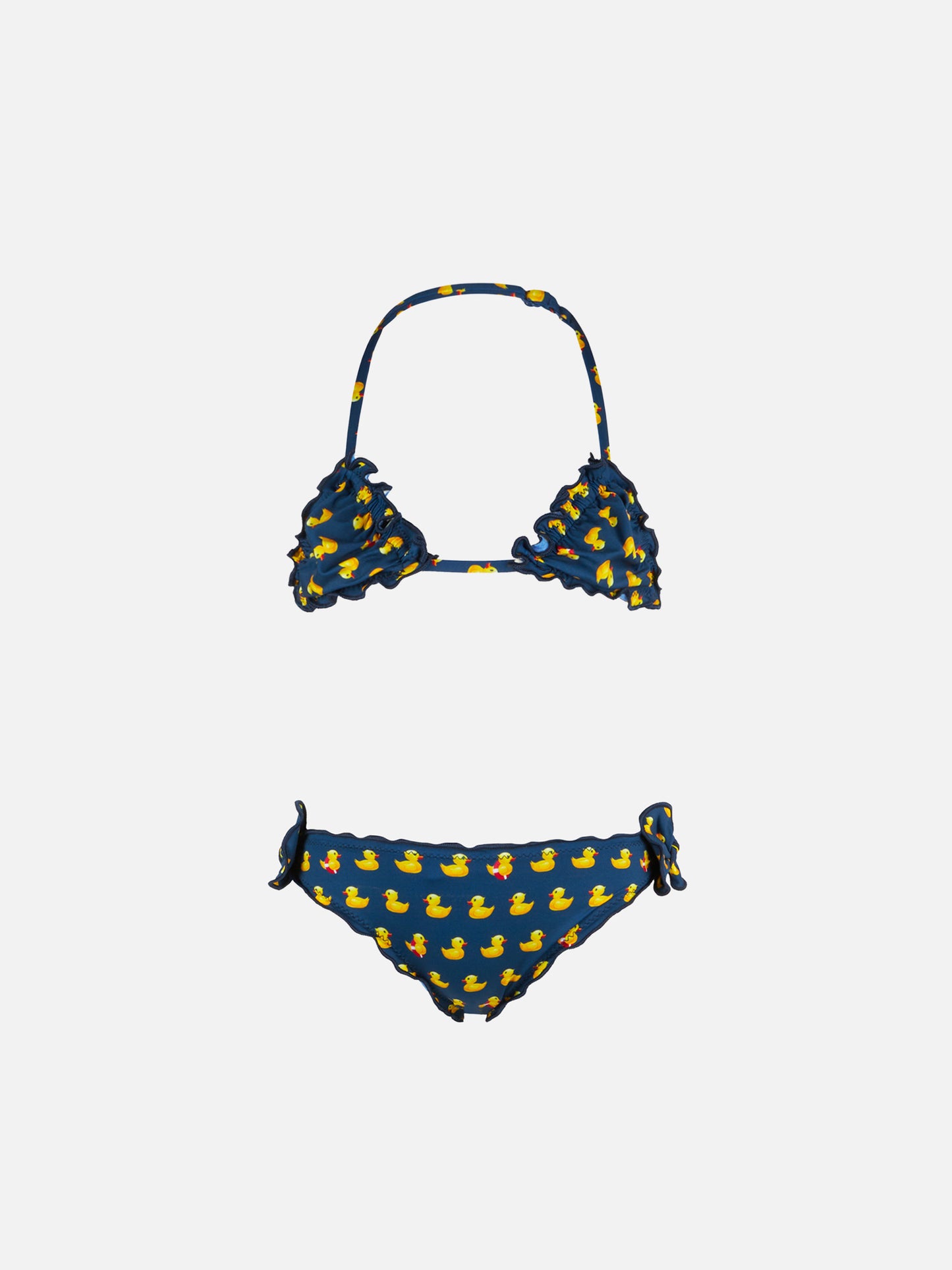 Girl triangle bikini with print - MC2 Saint Barth