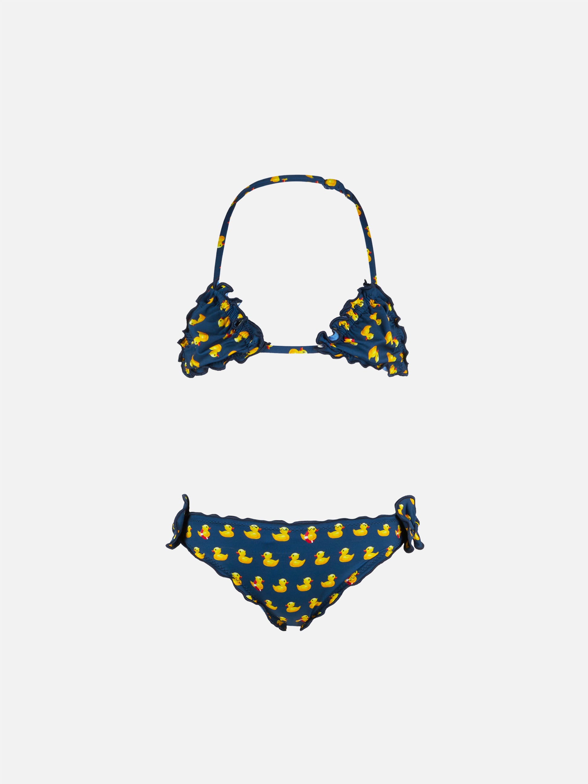 Girl triangle bikini with print - MC2 Saint Barth