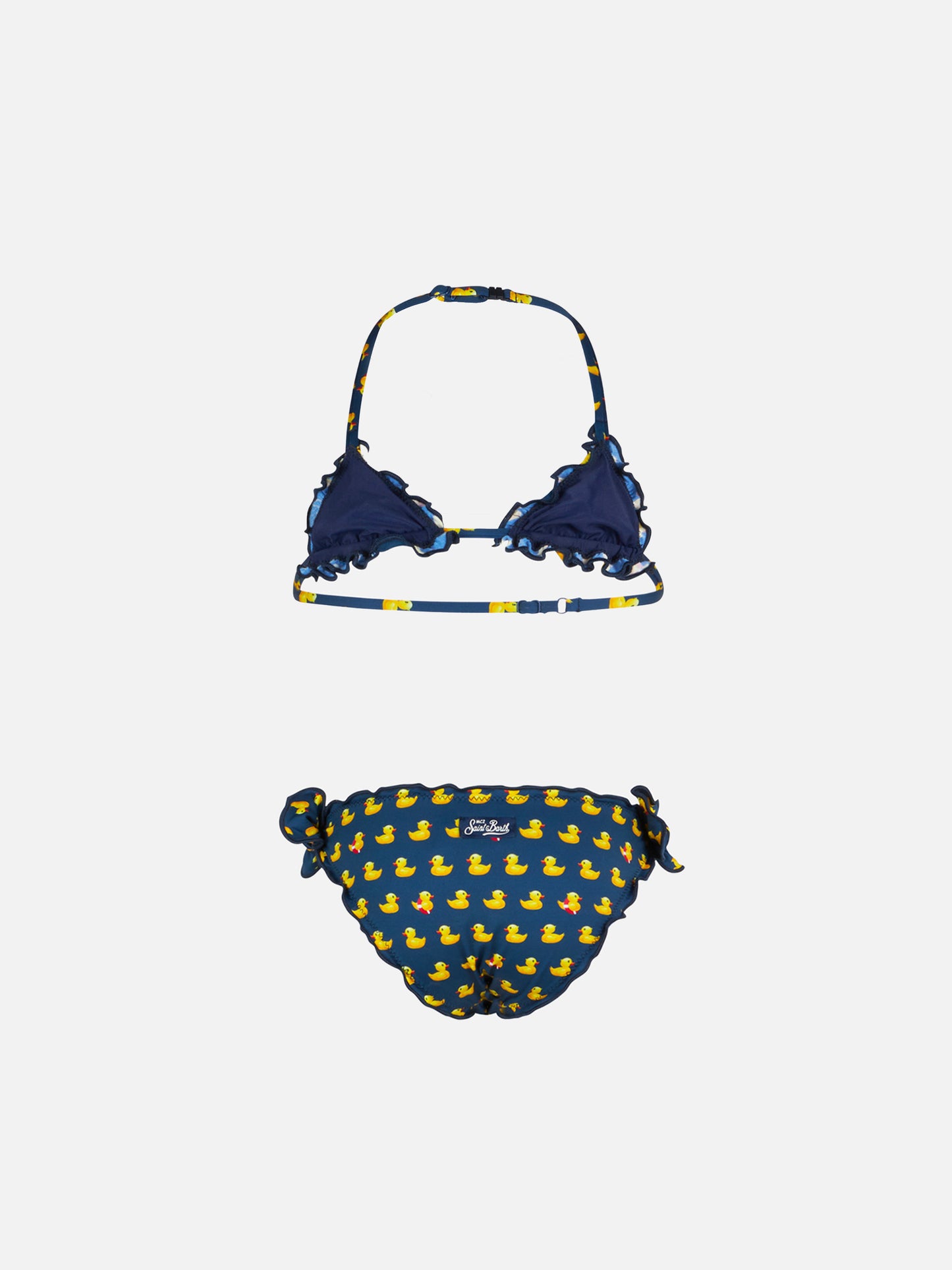 Girl triangle bikini with print - MC2 Saint Barth