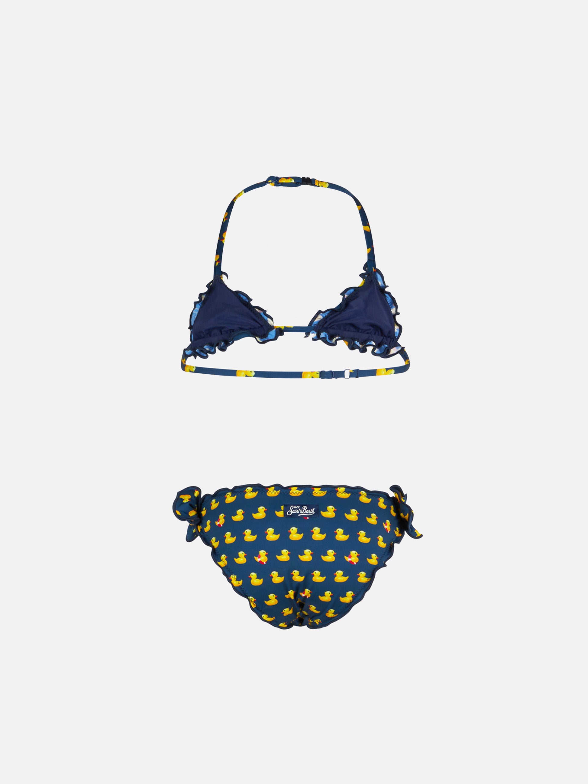 Girl triangle bikini with print - MC2 Saint Barth