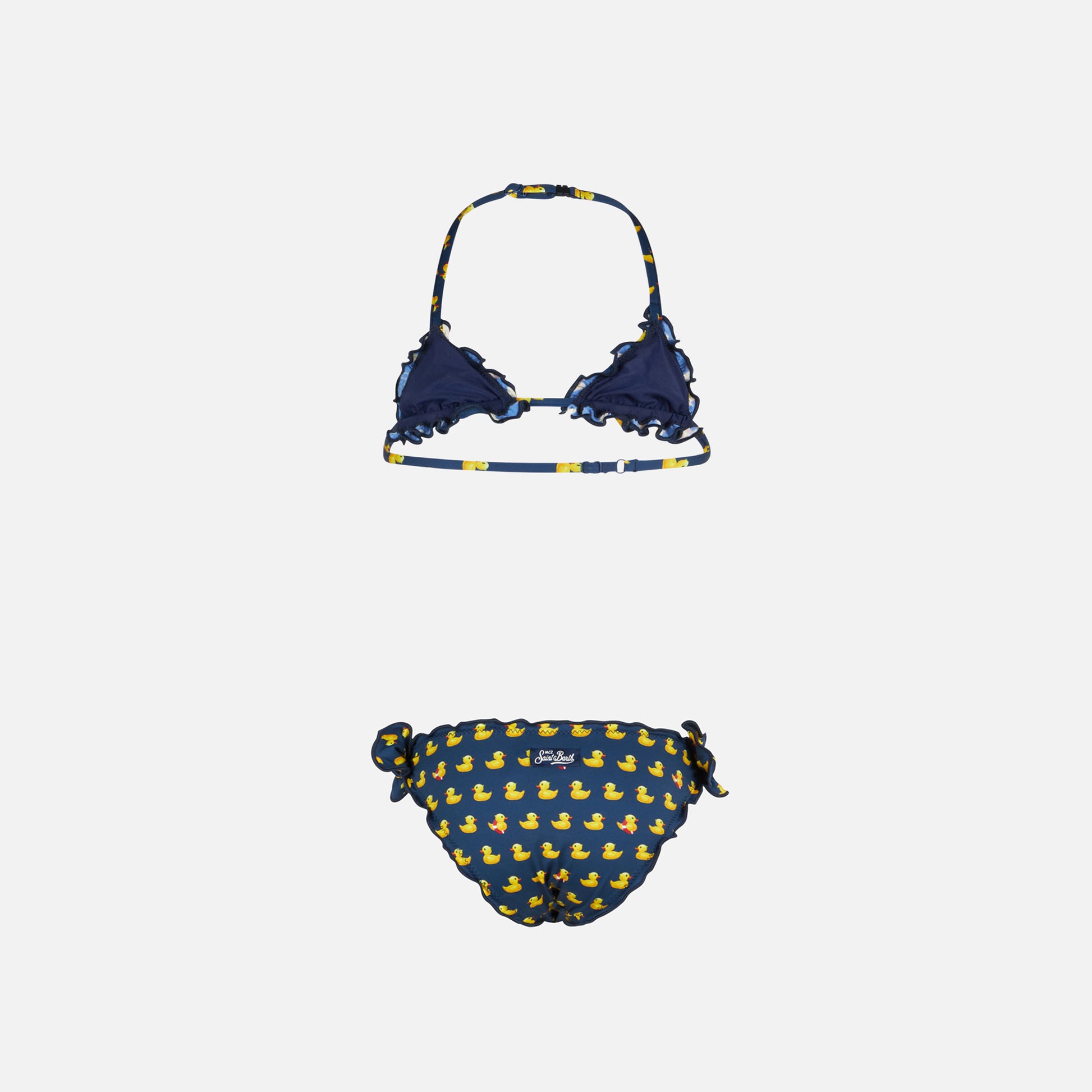 Girl triangle bikini with ducky print - MC2 Saint Barth