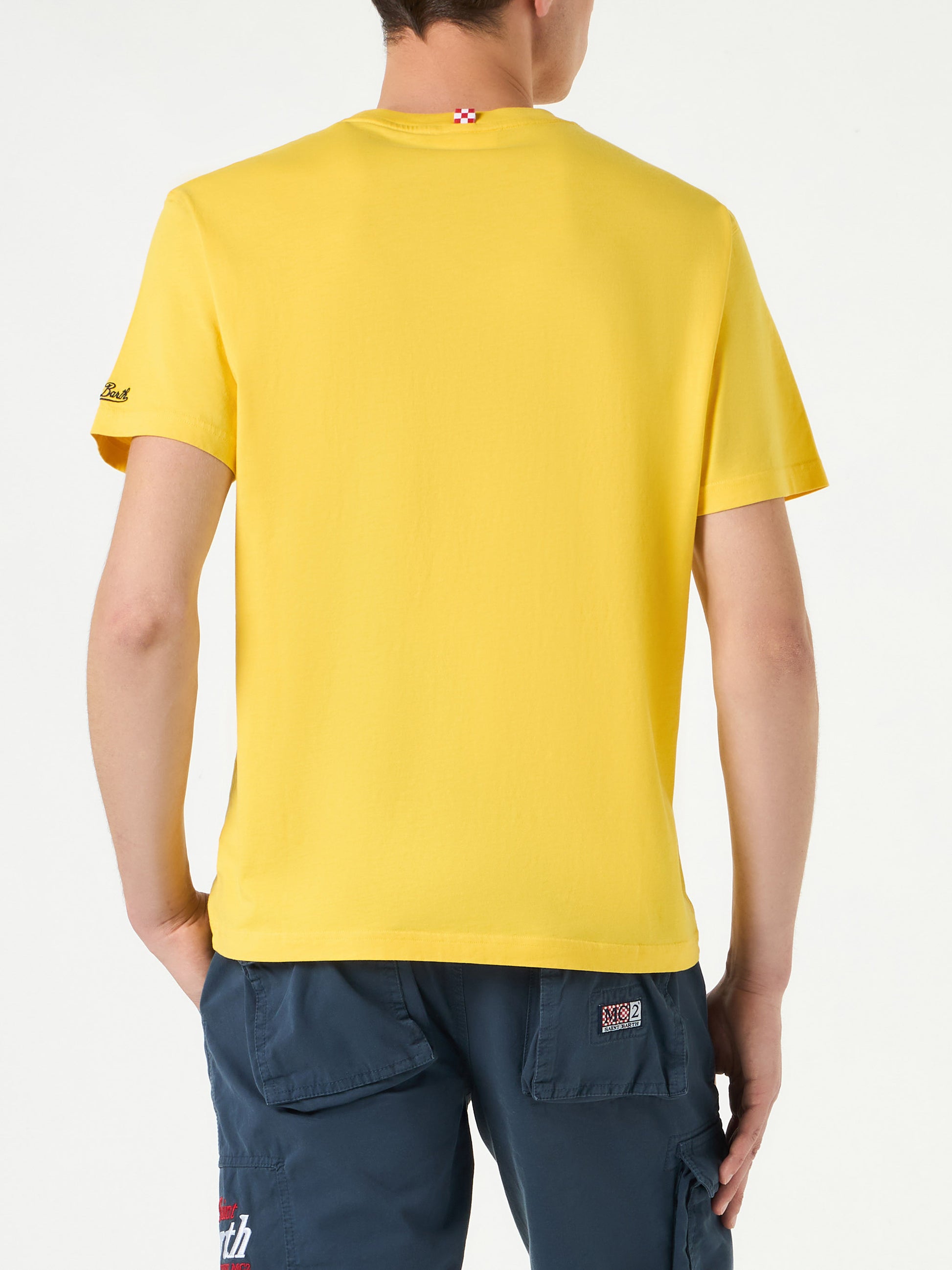 Man cotton t-shirt with Estathé ducky print | ESTATHE' SPECIAL EDITION - MC2 Saint Barth