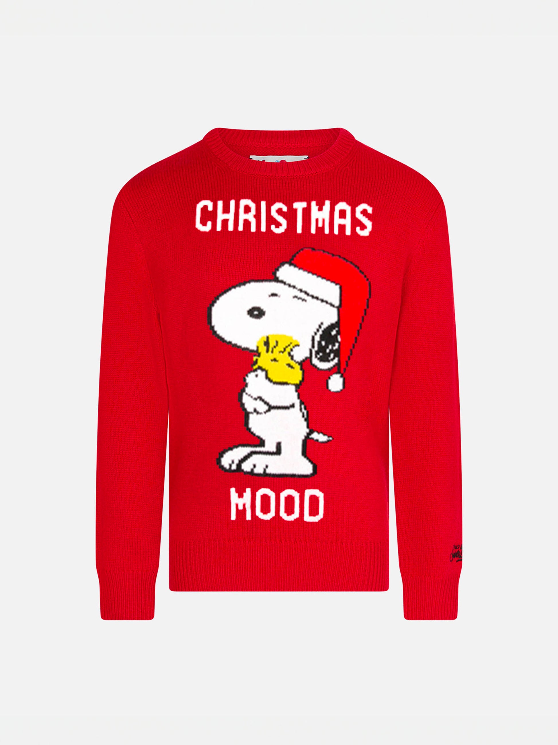 Red sweater Christmas Snoopy for girl | PEANUTS™ SPECIAL EDITION - MC2 Saint Barth