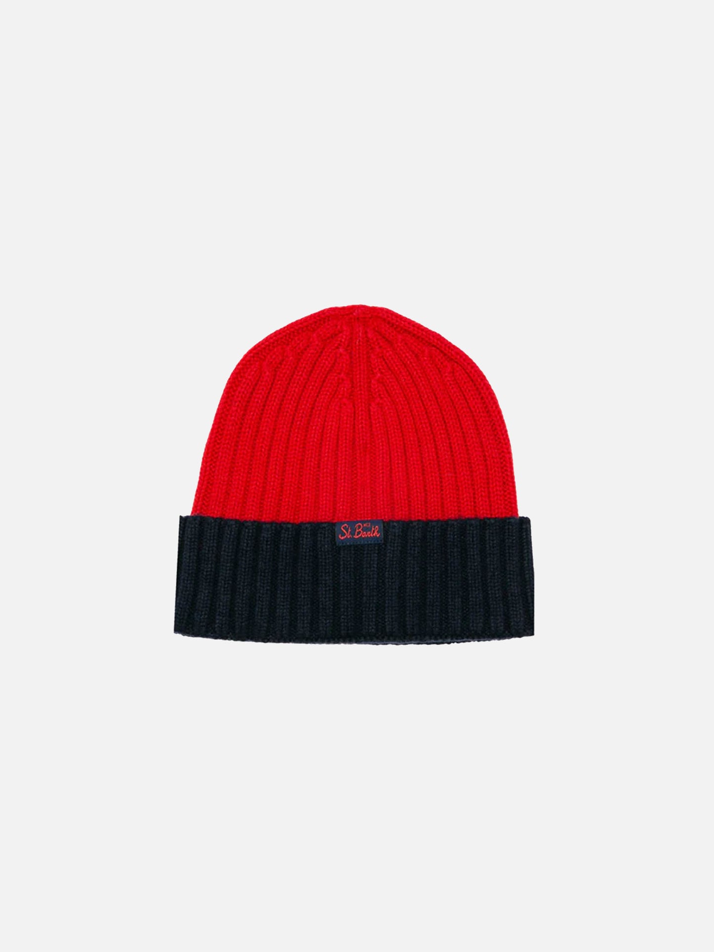 Blended cashmere hat with Cortina embroidery - MC2 Saint Barth