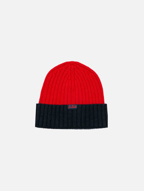 Blended cashmere hat with Cortina embroidery - MC2 Saint Barth