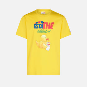 Man cotton t-shirt with Estathé ducky print | ESTATHE' SPECIAL EDITION - MC2 Saint Barth
