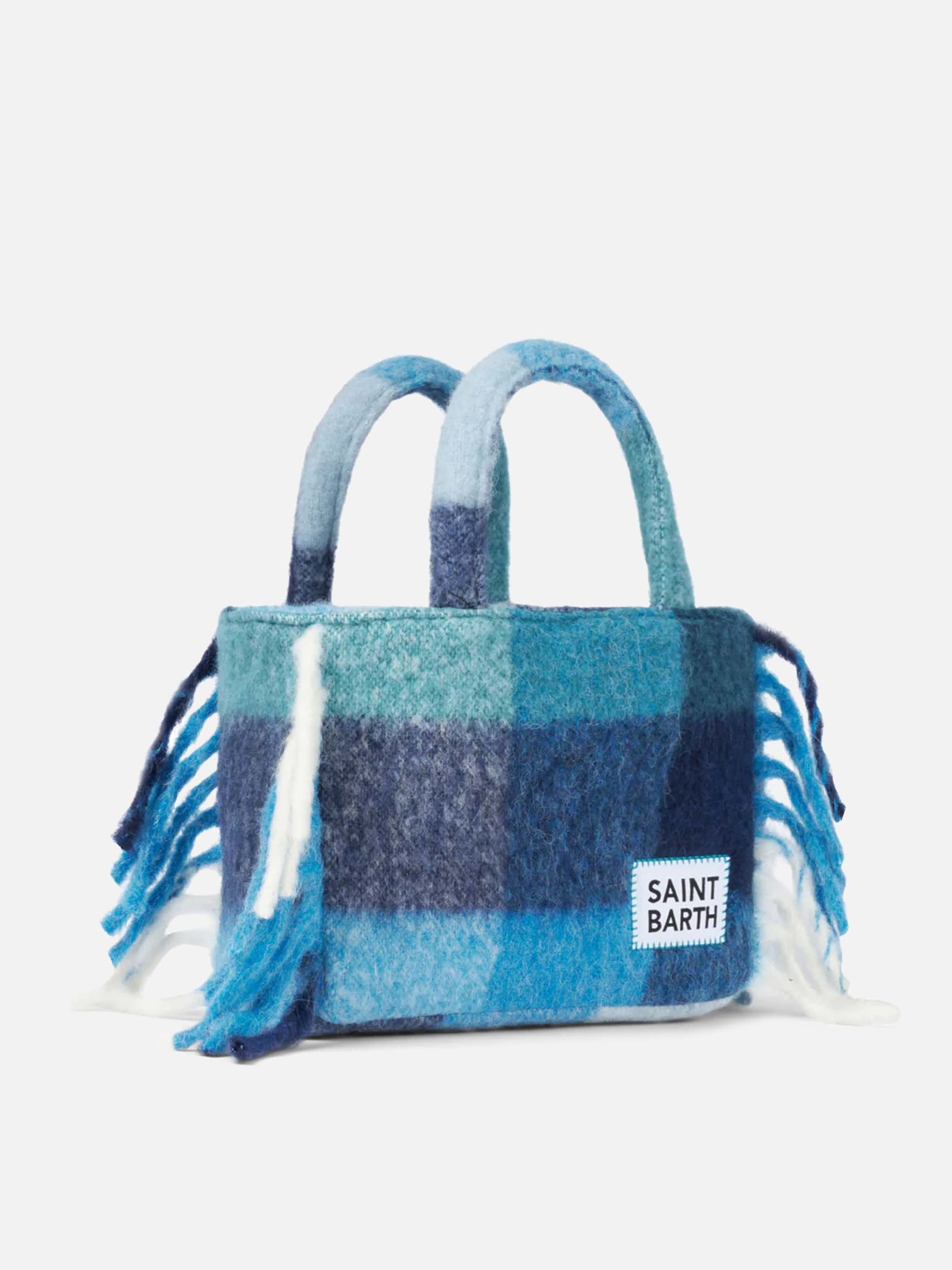 Colette blanket handbag with check print - MC2 Saint Barth