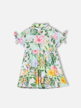 Flower print girl dress - MC2 Saint Barth