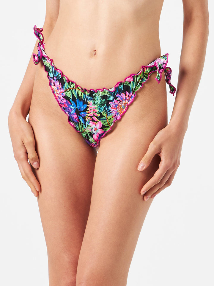 Flowers all over print swim briefs - MC2 Saint Barth