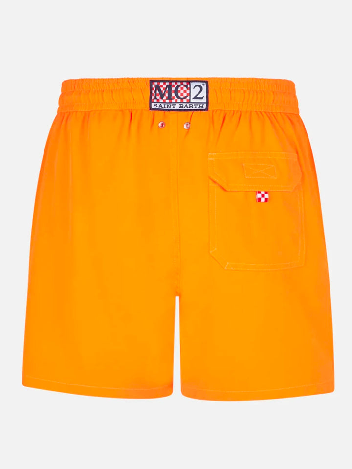 Man fluo orange comfort swim shorts - MC2 Saint Barth