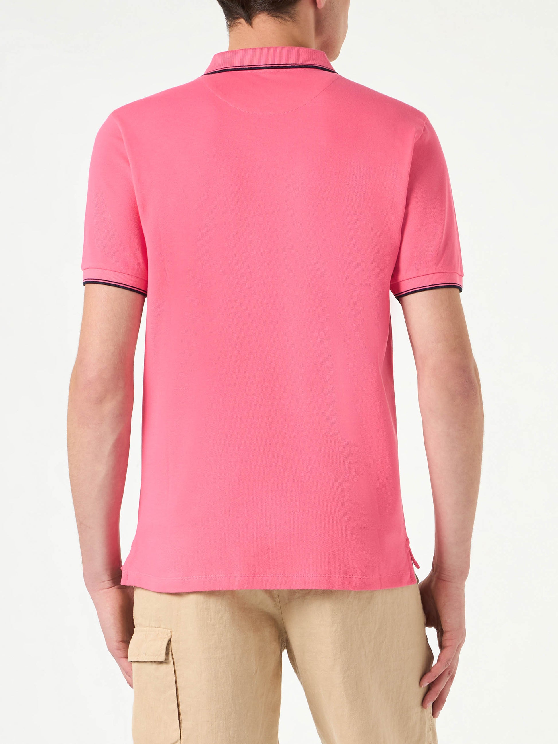 Man fluo pink polo piquet - MC2 Saint Barth