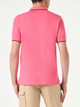 Man fluo pink polo piquet - MC2 Saint Barth