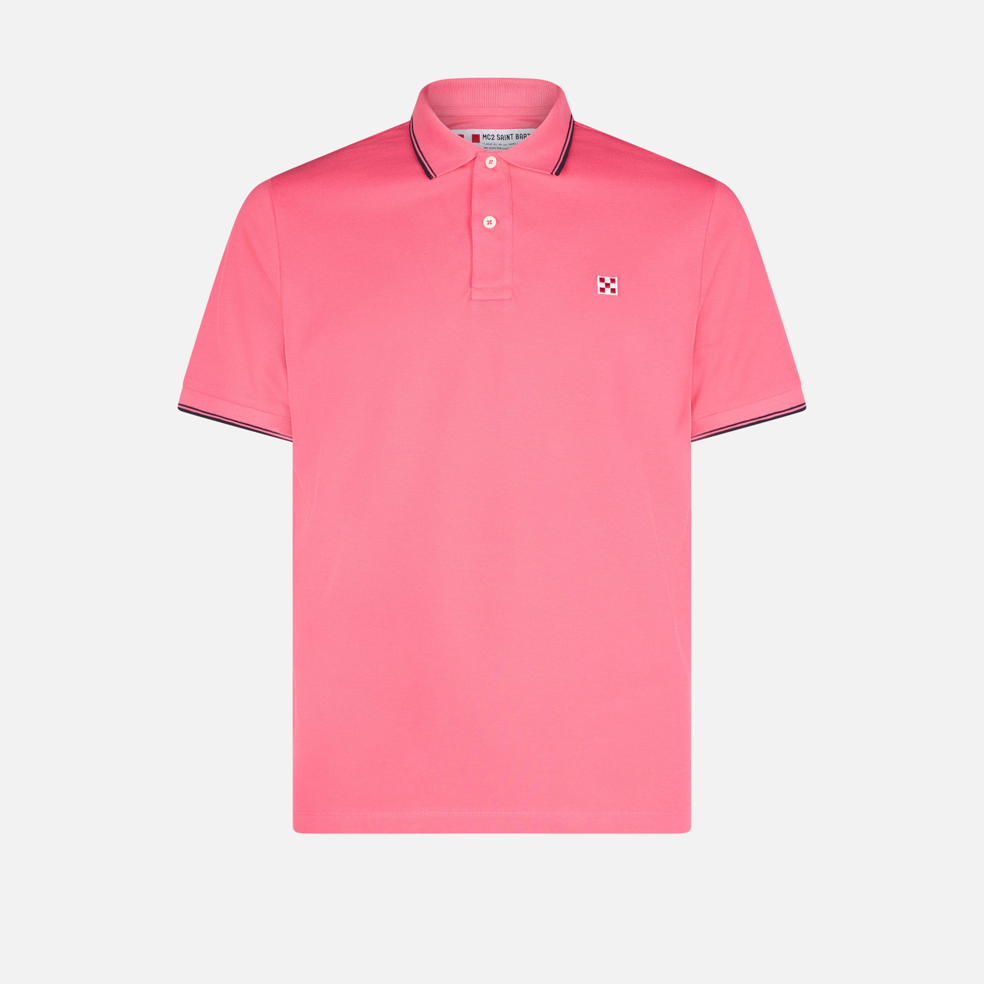 Man fluo pink polo piquet - MC2 Saint Barth