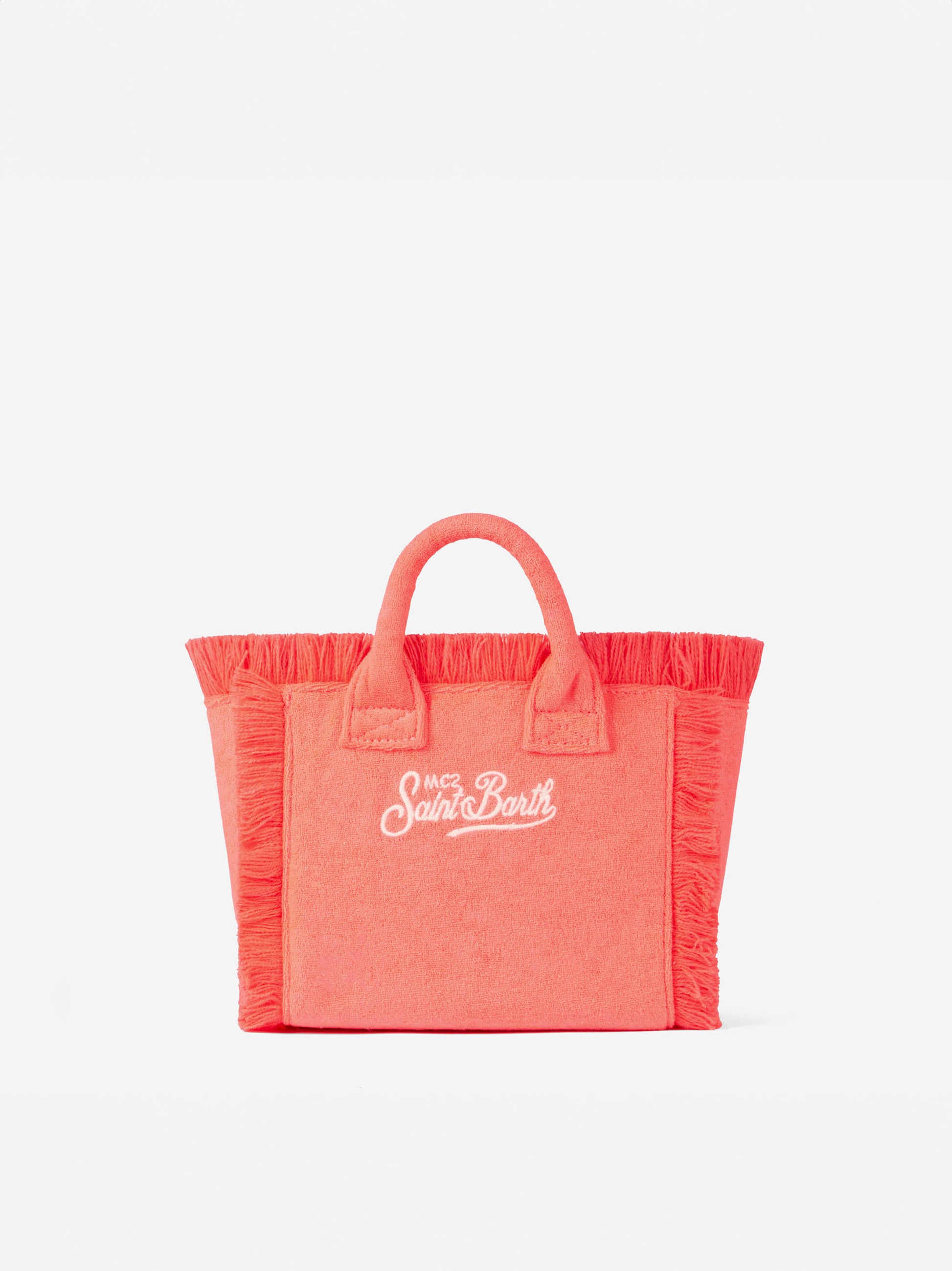 Mini Vanity fluo pink terry handbag - MC2 Saint Barth