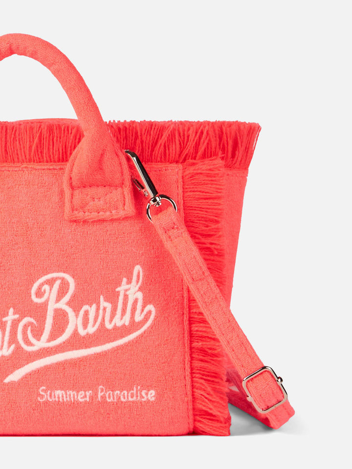 Mini Vanity fluo pink terry handbag - MC2 Saint Barth