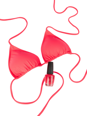Woman fluo red triangle bikini - MC2 Saint Barth