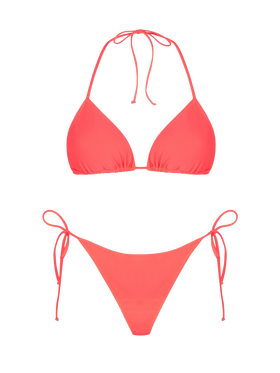 Woman fluo red triangle bikini - MC2 Saint Barth