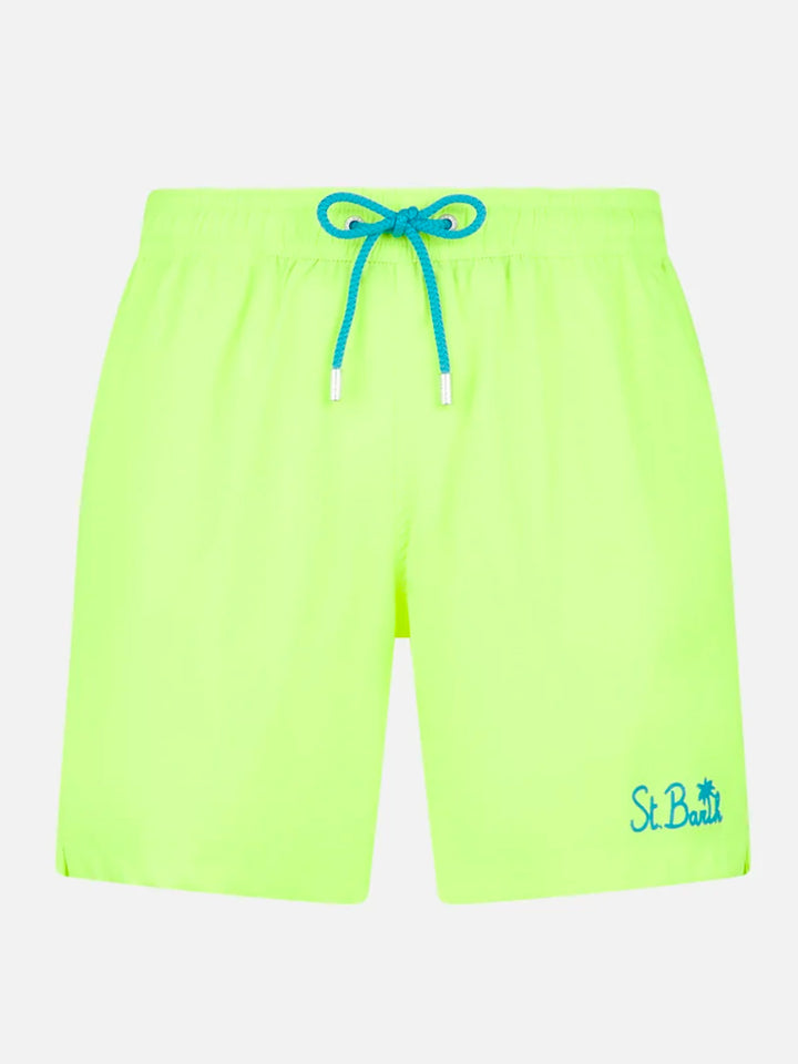 Costume da bagno da uomo comfort giallo fluo