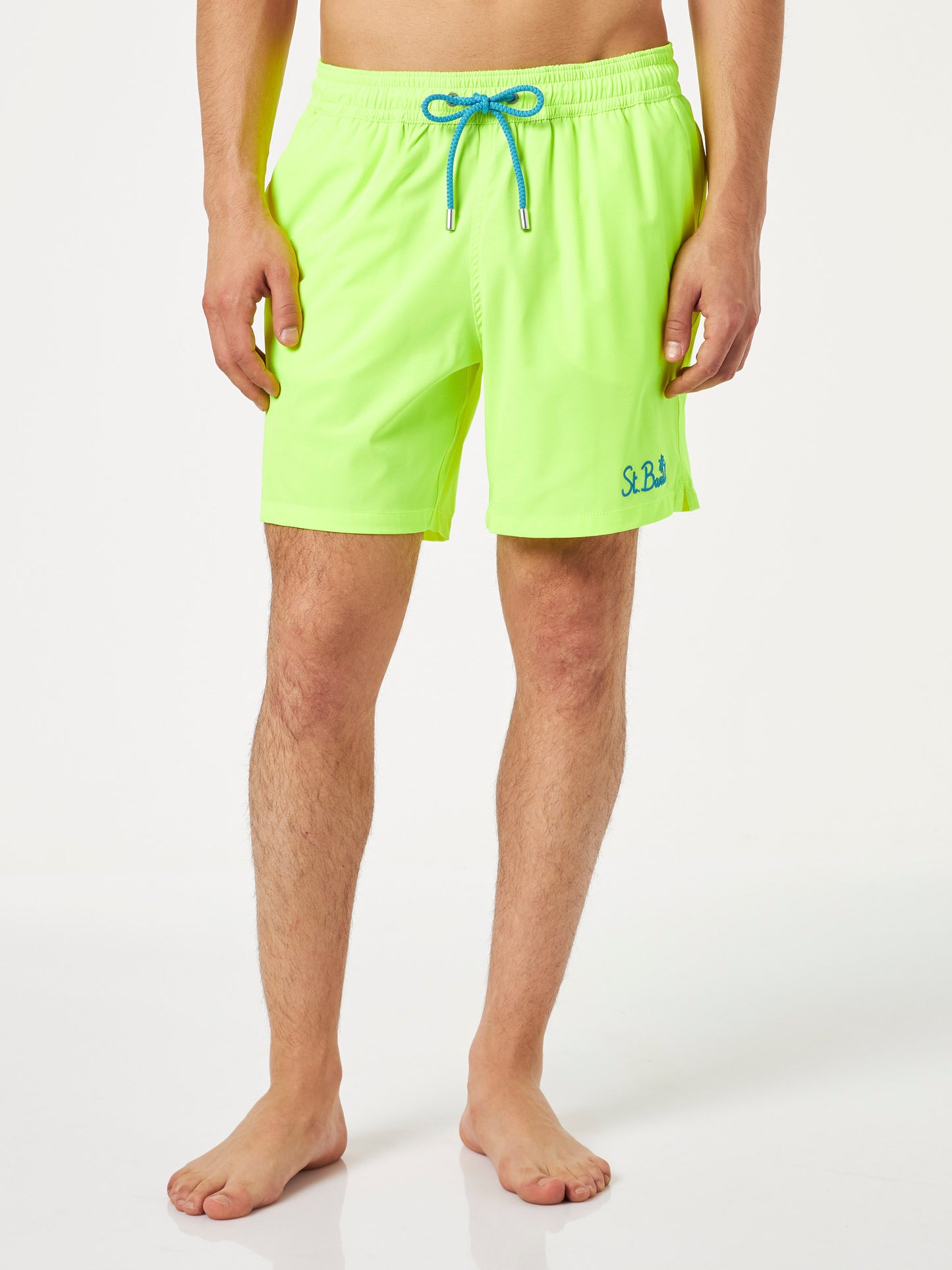Costume da bagno da uomo comfort giallo fluo