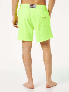 Costume da bagno da uomo comfort giallo fluo
