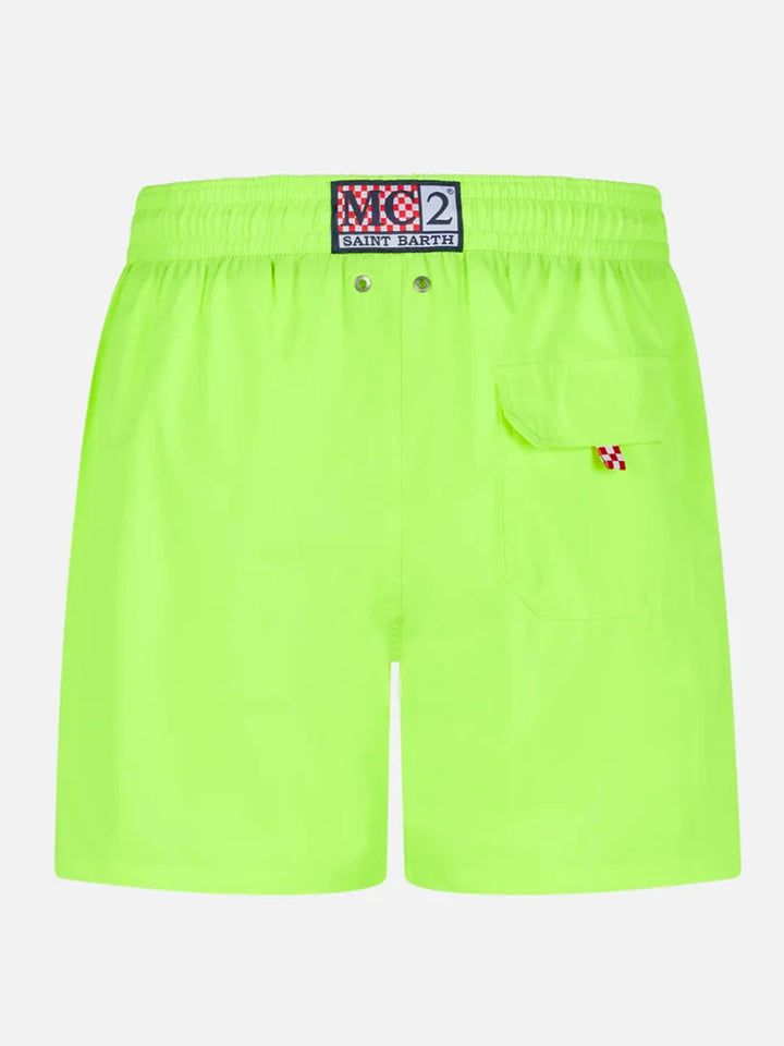 Costume da bagno da uomo comfort giallo fluo