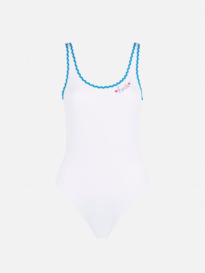 One piece swimsuit with Forte embroidery - MC2 Saint Barth