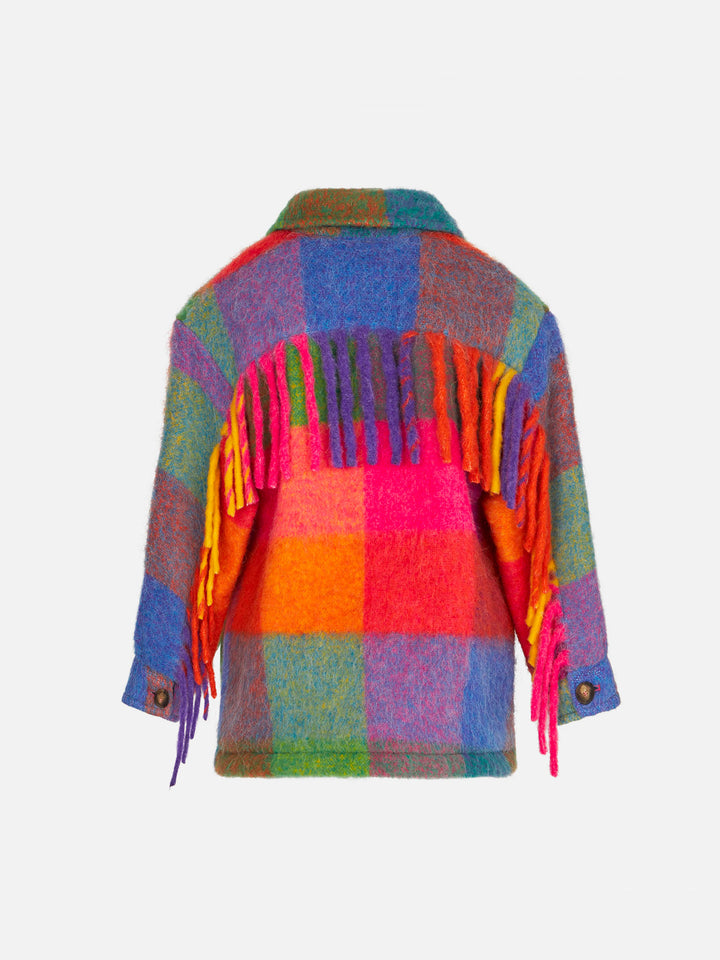 Girl overshirt with fringe - MC2 Saint Barth