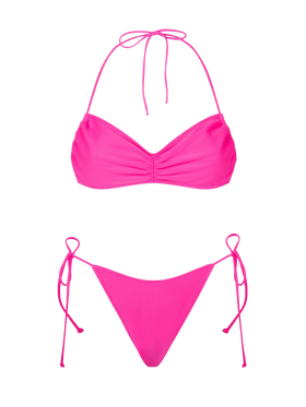Woman fuchsia bandeau bikini - MC2 Saint Barth