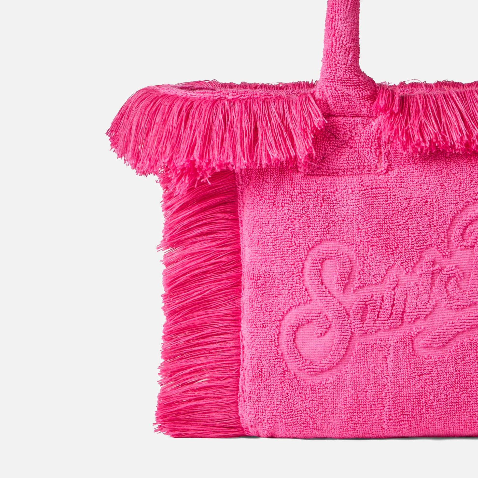 Colette Terry embossed fuchsia handbag - MC2 Saint Barth