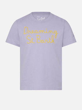 Girl t-shirt with Dreaming St. Barth embroidery - MC2 Saint Barth