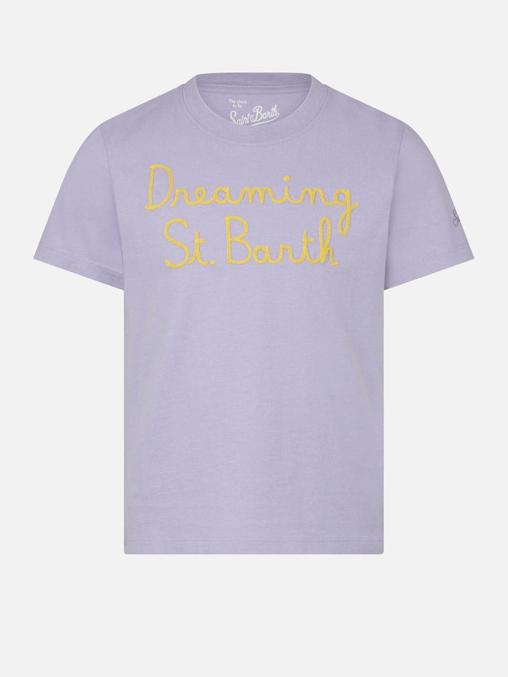 Girl t-shirt with Dreaming St. Barth embroidery - MC2 Saint Barth