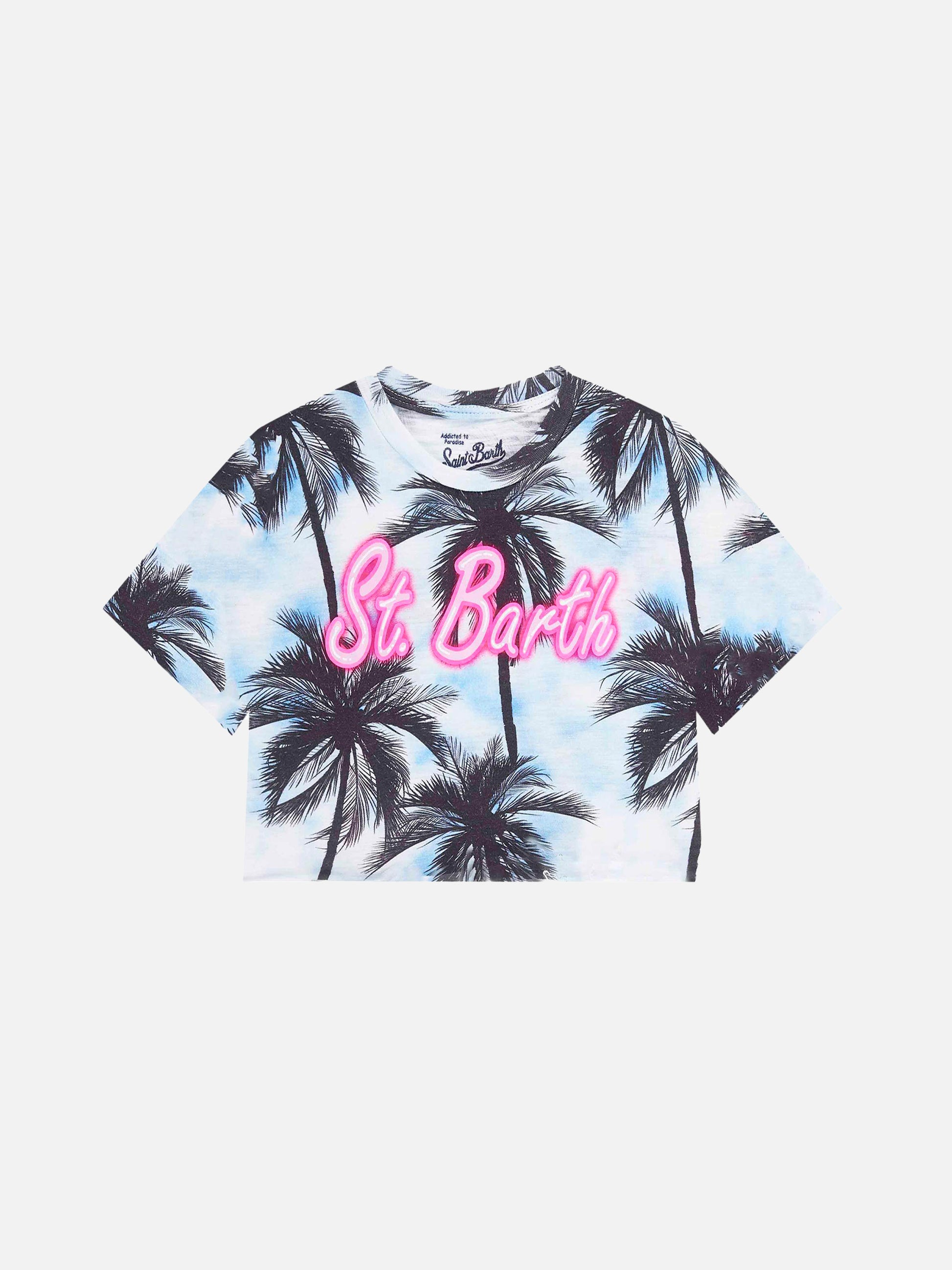 Girl's crop t-shirt - MC2 Saint Barth