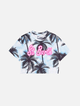 Girl's crop t-shirt - MC2 Saint Barth