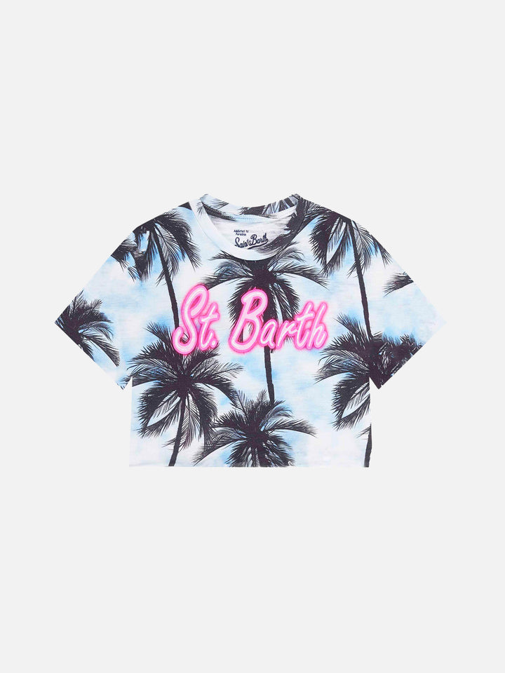 Girl's crop t-shirt - MC2 Saint Barth