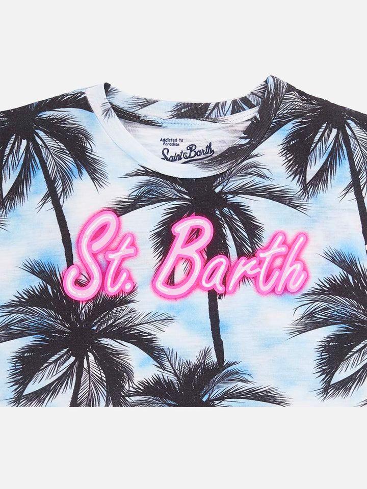 Girl's crop t-shirt - MC2 Saint Barth