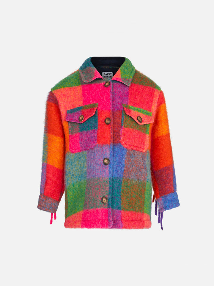 Girl overshirt with fringe - MC2 Saint Barth