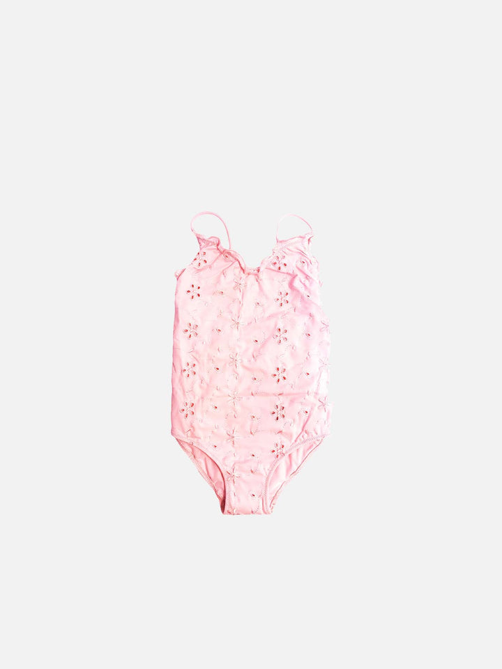 Girl pink Sangallo swimsuit - MC2 Saint Barth