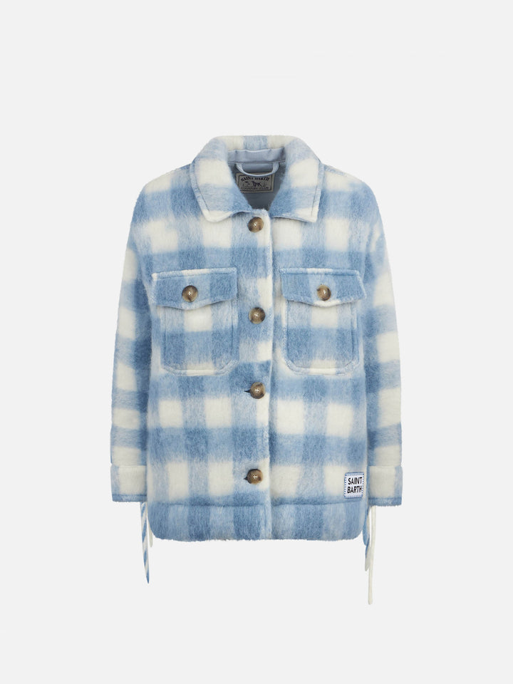 Girl overshirt jacket with fringes - MC2 Saint Barth