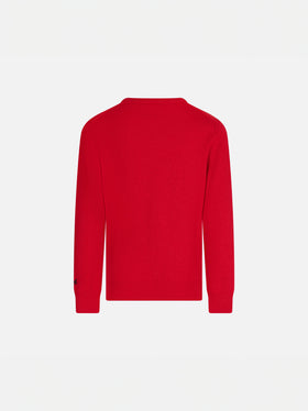 Red sweater Christmas Snoopy for girl | PEANUTS™ SPECIAL EDITION - MC2 Saint Barth
