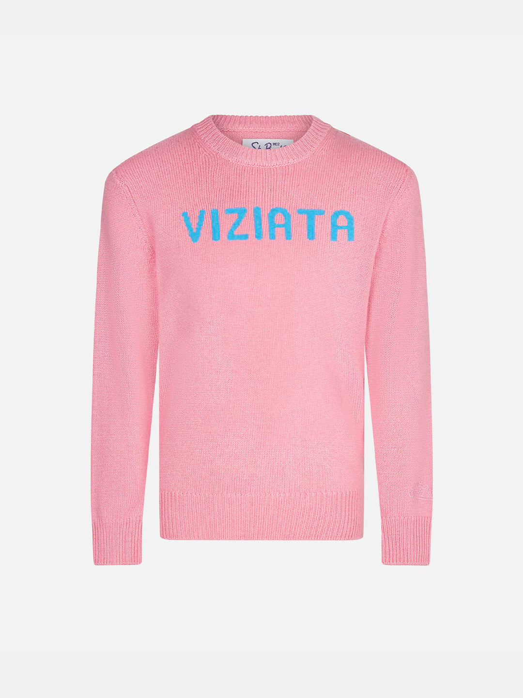 Pink girl sweater with Viziata print - MC2 Saint Barth