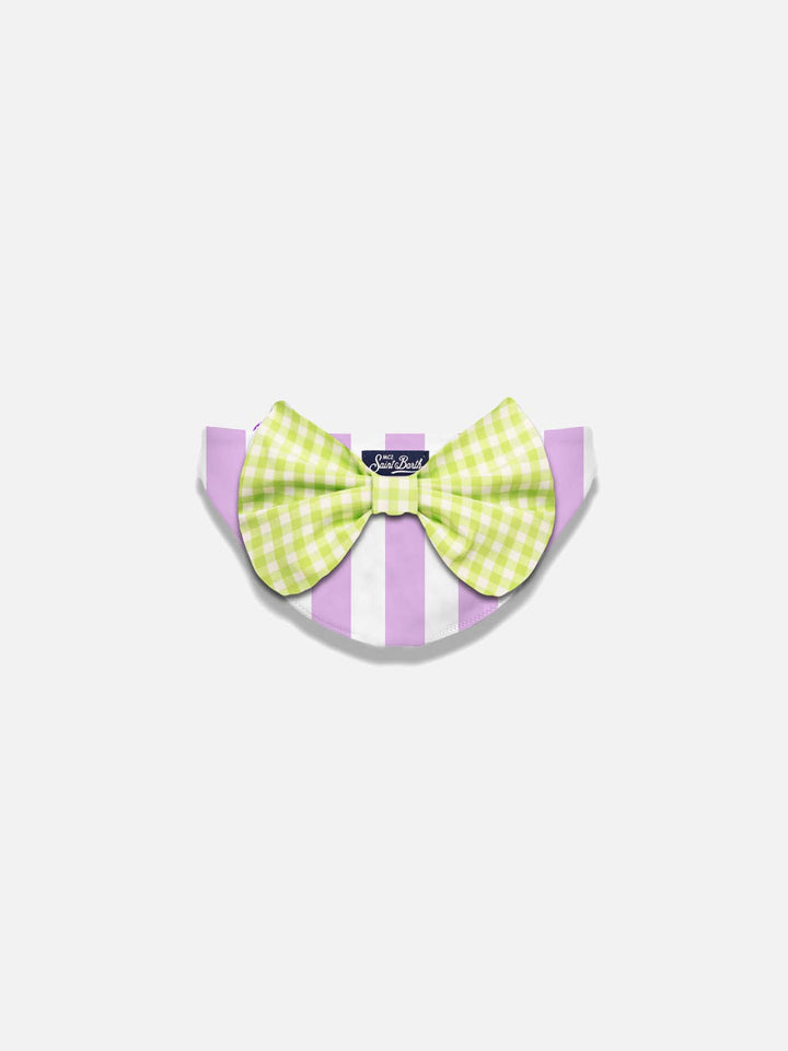 Girl swim briefs with gingham bow - MC2 Saint Barth